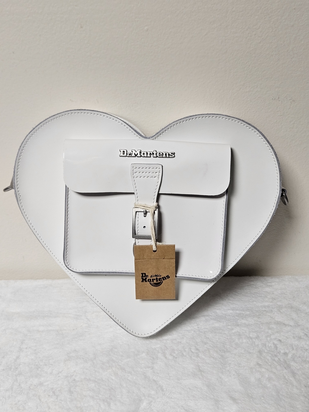 NEW Dr. Martens White Heart-Shaped Crossbody Bag Or Backpack **missing